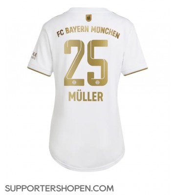 Bayern Munich Thomas Muller #25 Borta Matchtröja Dam 2022-23 Kortärmad